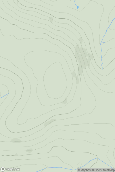 Thumbnail image for Pen y Garn [South-West Wales] [SN314371] showing contour plot for surrounding peak
